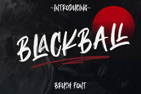 BLACKBALL font