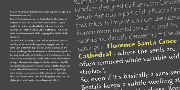 Beatrix Antiqua SemiBold font