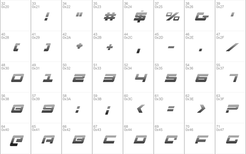 Pulse Rifle Gradient Italic