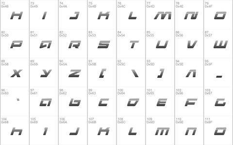 Pulse Rifle Gradient Italic