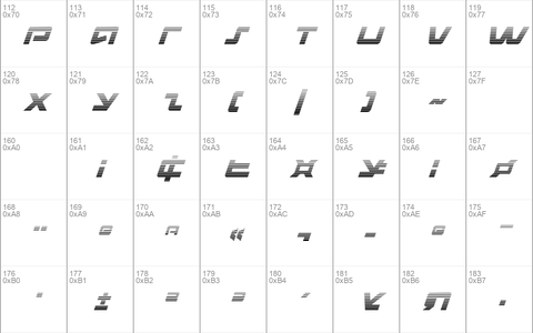 Pulse Rifle Gradient Italic