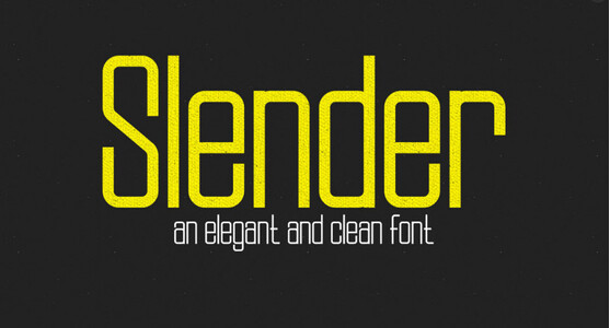 Slender Bold font