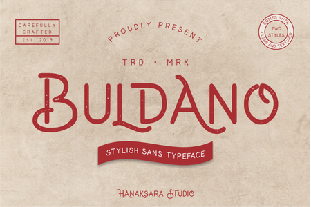 Buldano Clean Demo font