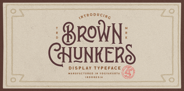 Brown Chunkers DEMO font