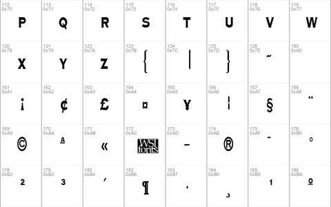 GraverplateNarrowXbold Regular