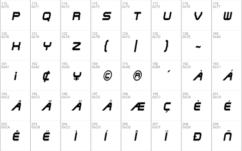 ShuttleCondensed Italic