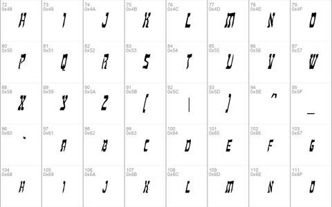 HebrewCondensed Italic