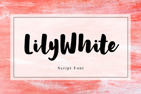 LilyWhite font