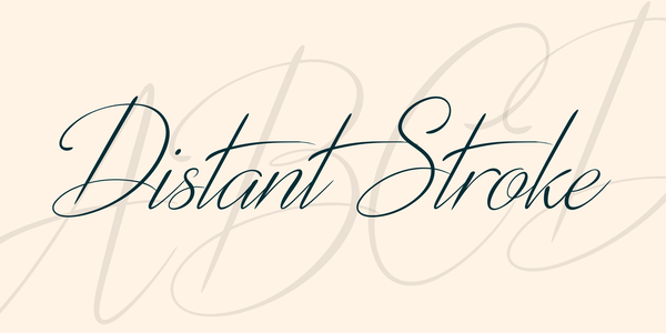 Distant Stroke font