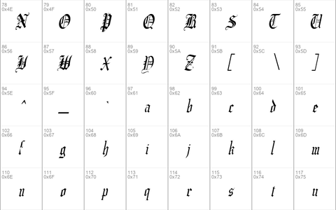 CrusaderGothicCondensed Italic