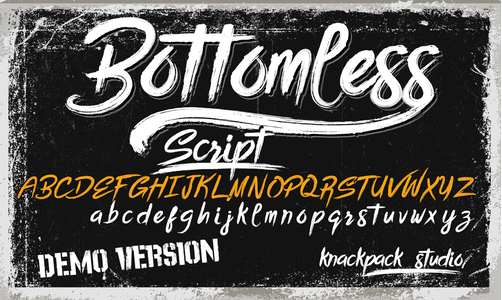 Bottomless Script font