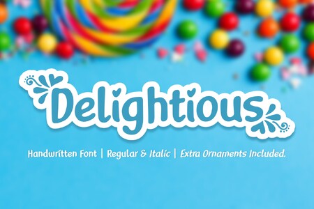 Delightious font