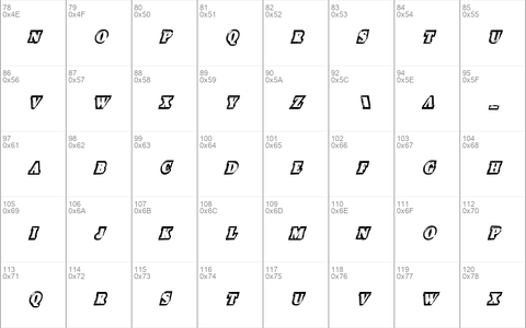 Icebox Art Condensed Italic