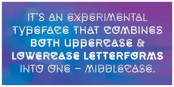 Middlecase font