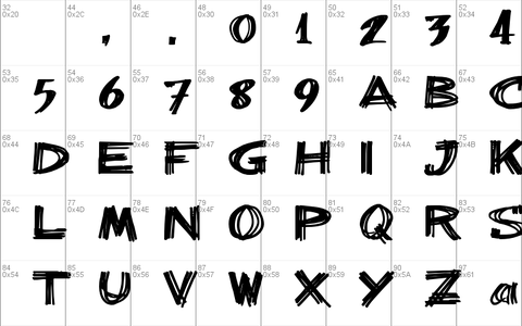 billieBarred 06 font