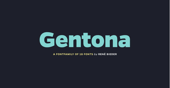 Gentona ExtraBold DEMO font