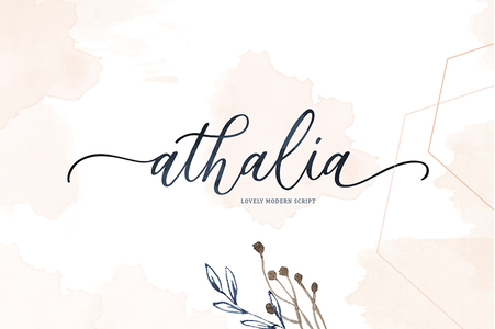 Athalia Script DEMO font