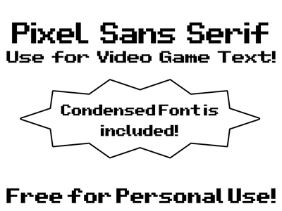 Pixel Sans Serif Condensed font