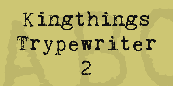 Kingthings Trypewriter 2 font