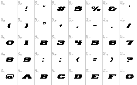 Hackney Block Italic