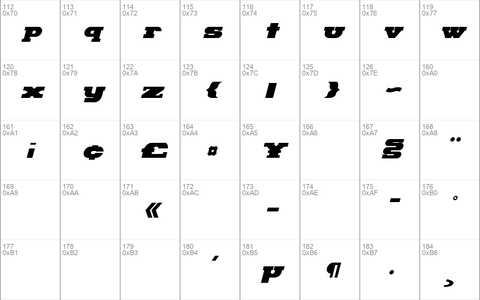 Hackney Block Italic