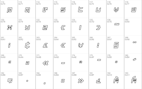 RayzorBlunt Outline Italic