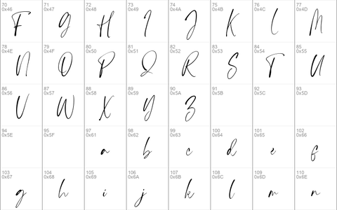 Handsnow font