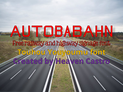 Autobabahn font