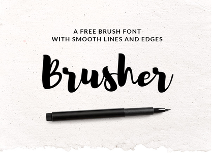 Brusher font