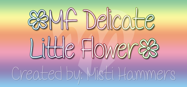 Mf Delicate Little Flower font