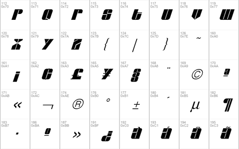 Glyphic Series Italic