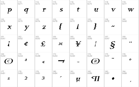 QuetzalcoatlExtended Italic