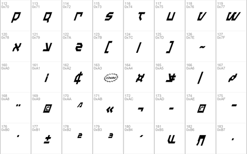 Metal Storm Condensed Italic