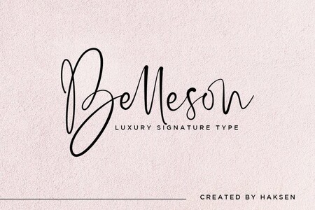 Belleson_ font