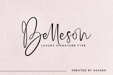 Belleson_ font