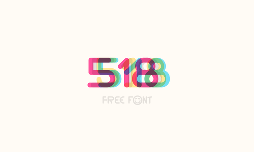 518- Light font
