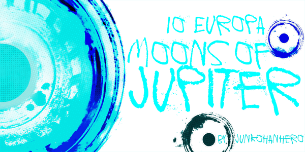 Moons of Jupiter, Europa font