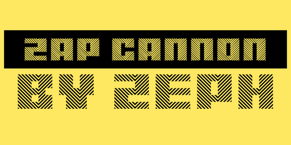 Zap Cannon font