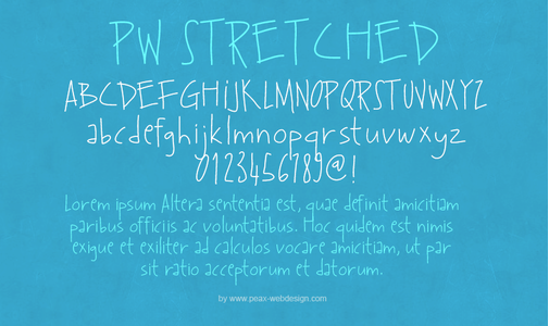 PWStretched font