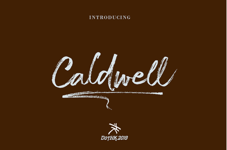 The Caldwell script font