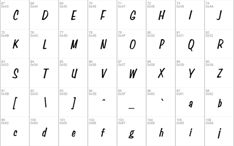 Simpson Condensed BoldItalic