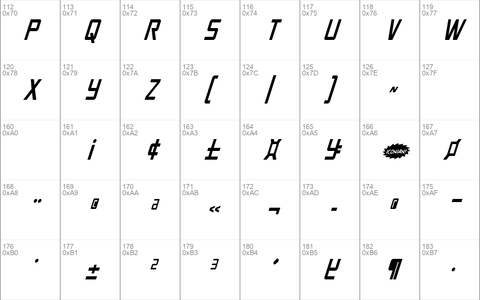 Crixus Condensed Italic