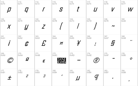 Facet-Xitalic Regular