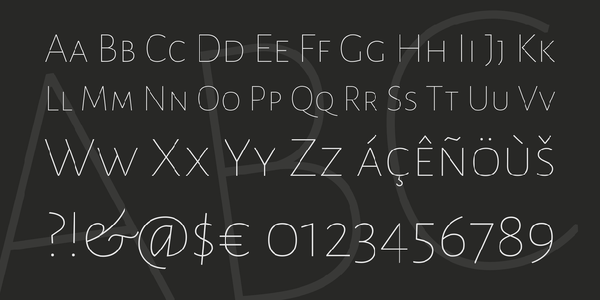 Alegreya Sans SC Thin font