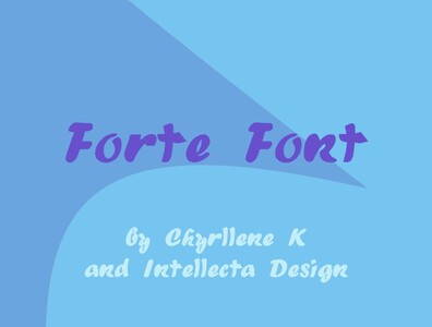 Forte font