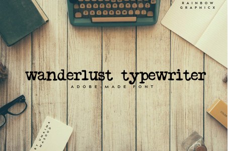 Wanderlust Typewriter Demo font