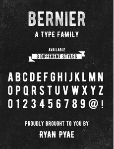 BERNIER DISTRESSED font