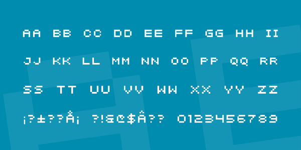 SF Intermosaic font