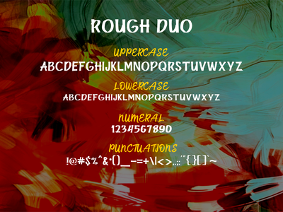 RoughDuo font