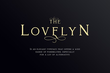Lovelyn font